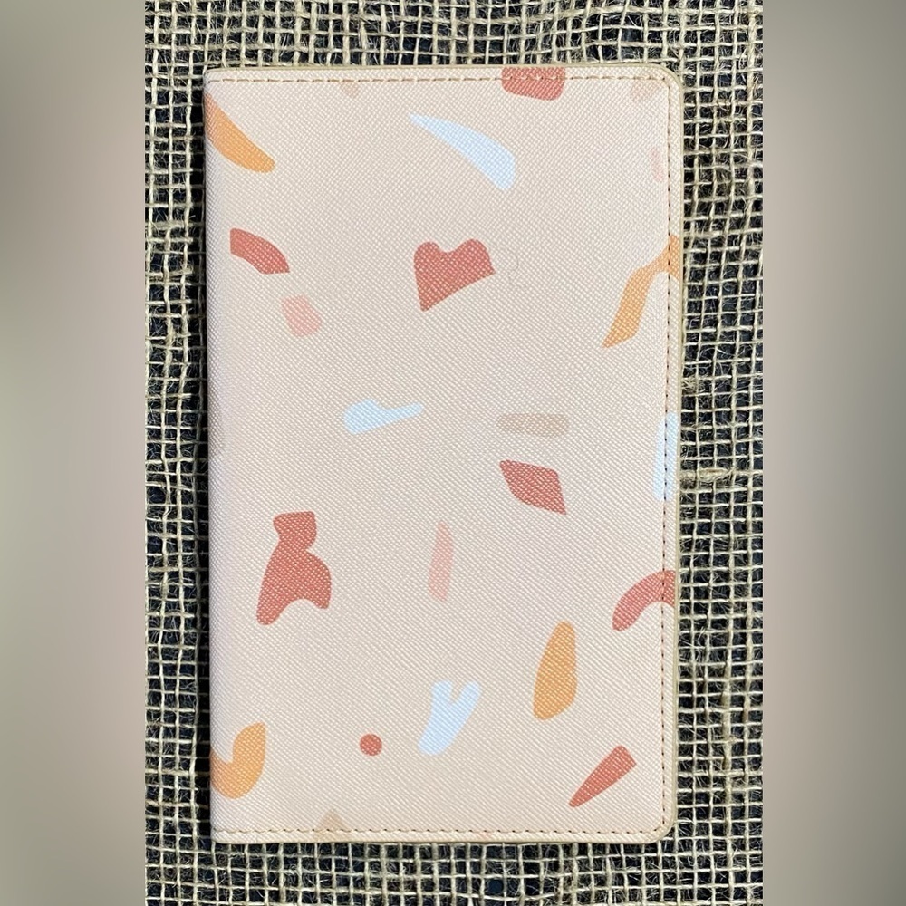 Glass Ladder & Co Terrazzo Travel Wallet, Vegan Leather, Lots of Compartments